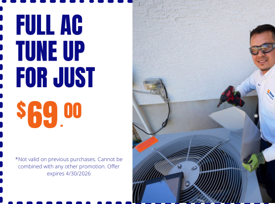 Air conditioner tune-up just $69.00 for the spring