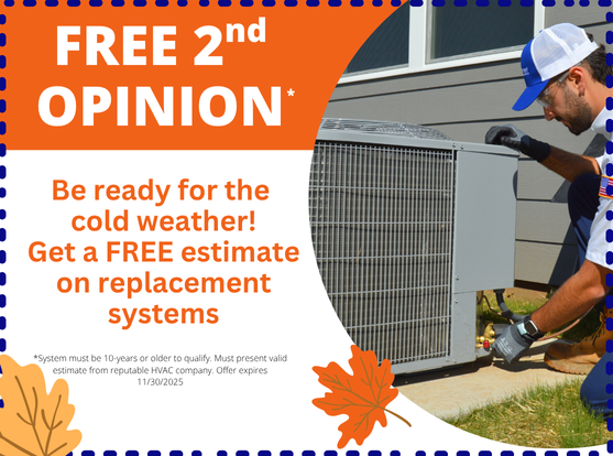 Free second opinion for equipment replacement with written estimate