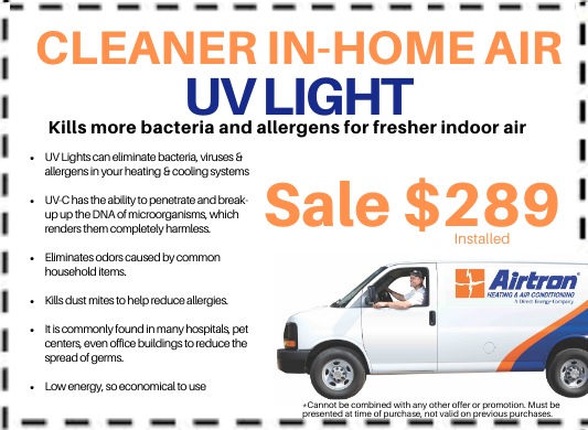 UV Light Air Purifier Coupon - Special Price Installed $289 - Cincinnati