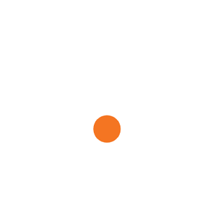 white outline of the state of Ohio with orange dot on Airtrons Columbus service area