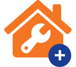 A house and a wrench icon