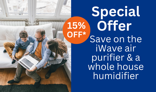 Whole house humidifier and iwave air purifier special offer