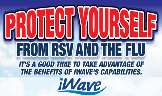 Protect yourself against flu and RSV viruses with iWave air purifying system