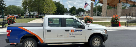 Airtron Columbus truck parked on road