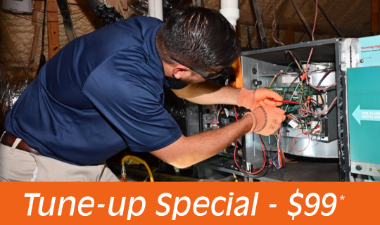 Airtron tune-up special offer for a system cleaning and safety check